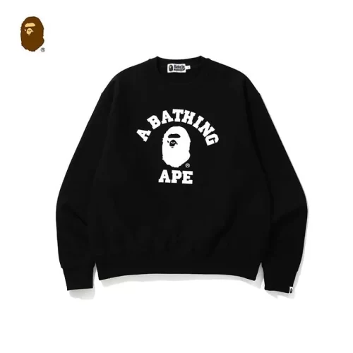 2024 APE Embroidered Logo Crew Neck Sweater Unisex Outerwear Style 3