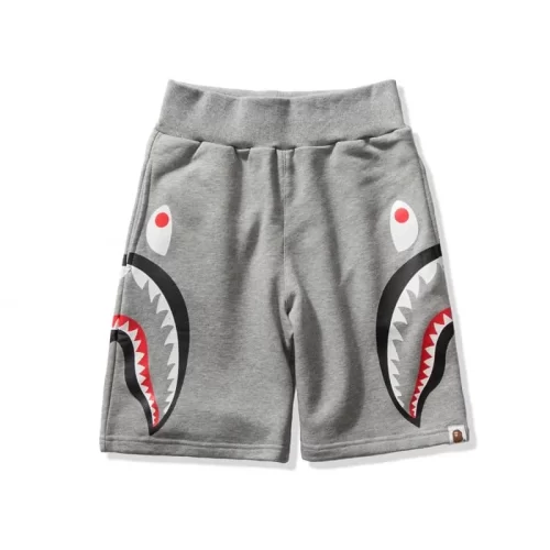 APE Shark Mouth Street Camo Hip to Hop Shorts Couple Loose Terry Unisex Style 6