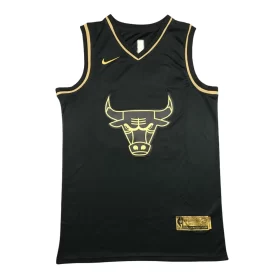 Black Gold Chicago Bulls 23 Jersey Cheap