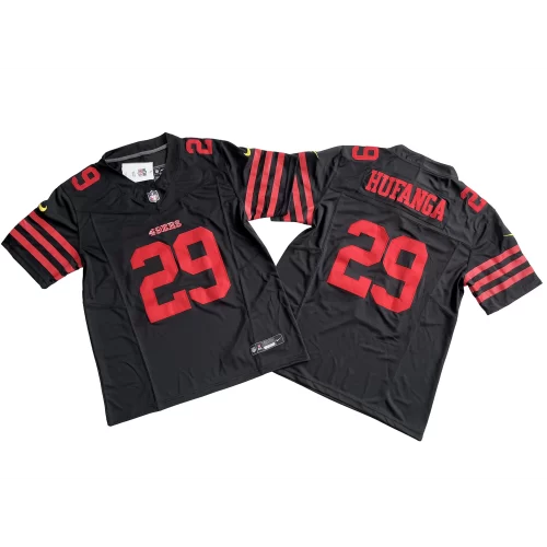 Black San Francisco 49ers 29 Talanoa Hufanga Nike Vapor FUSE Limited Jersey Cheap