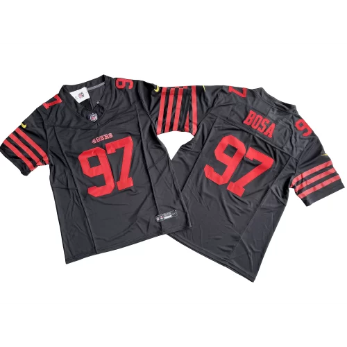 Black San Francisco 49ers 97 Nick Bosa Nike Vapor FUSE Limited Jersey Cheap
