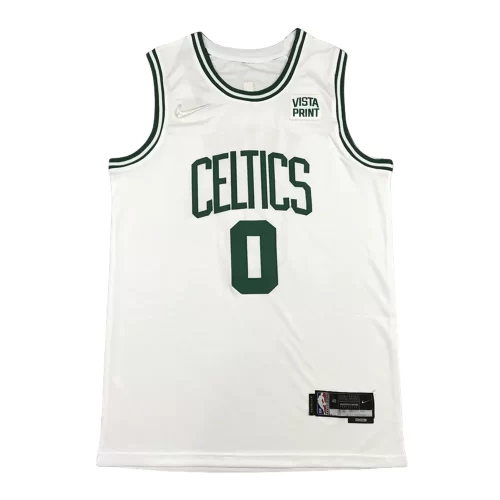 Boston Celtics 0 White 75th Anniversary Label Jersey Cheap