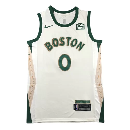 Boston Celtics 0 White City Edition Jersey Cheap