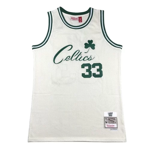 Boston Celtics 33 Cream White Jersey Cheap