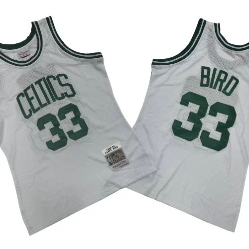 Boston Celtics 33 White 85 86 Mitchell Retro Kits Larry Bird Jersey Cheap