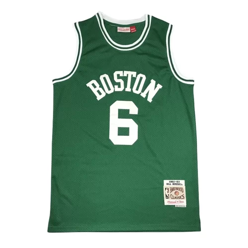 Boston Celtics 6 Vintage Green Jersey Cheap