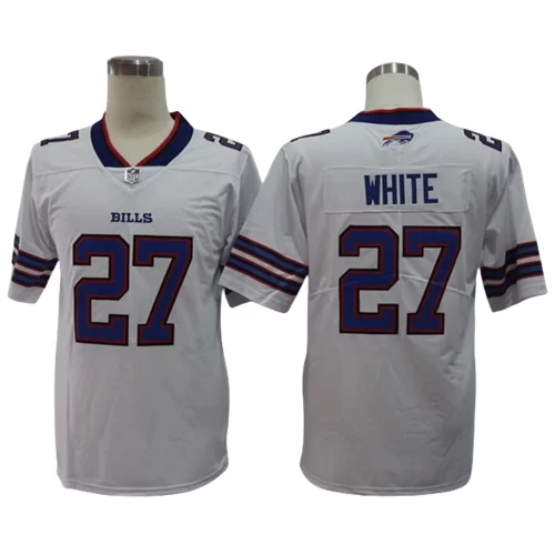 Buffalo Bills 27 White 1 Jersey Cheap