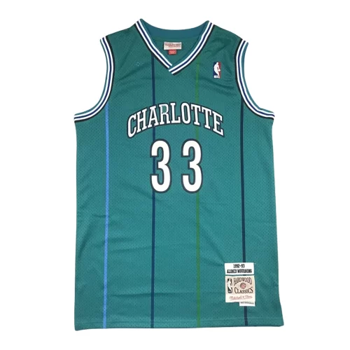 Charlotte Hornets 33 Green Jersey Cheap