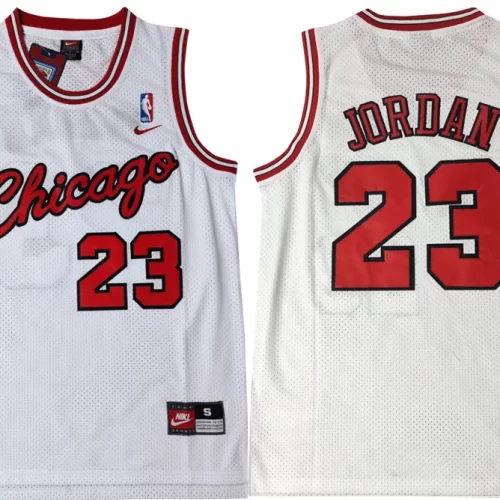 Chicago Bulls Jordan Handwritten Cursive Version White Jersey Cheap