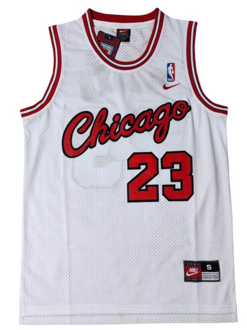 Chicago Bulls Jordan Handwritten Cursive Version White Jersey Cheap