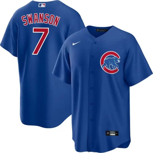 Chicago Cubs 5 Fans Blue 7 Jersey Cheap