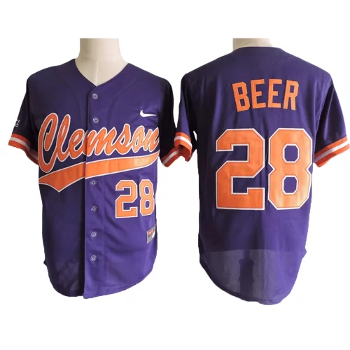 Clemson University Tigers Purple 1 Jersey Cheap
