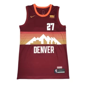 Denver Nuggets27 New Red City Edition Jersey Cheap 2