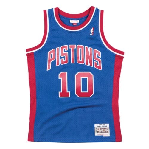 Detroit Pistons 10 Cailan 88 89 Mitchell Retro Kits Dennis Rodman Jersey Cheap