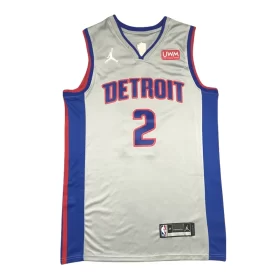 Detroit Pistons 2 Grey Jersey Cheap 2