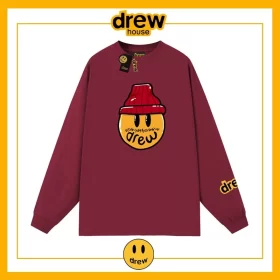 Drew Heavyweight Long Sleeve T Shirt Cotton Loose Unisex Sweatshirt Style 6