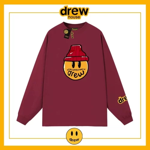 Drew Heavyweight Long Sleeve T-Shirt Cotton Loose Unisex Sweatshirt Style 6