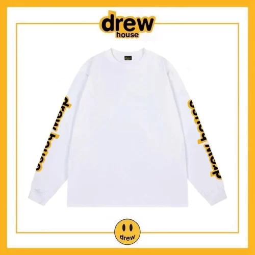 Drew House Arm Letter Long Sleeve T-Shirt Unisex Cotton Loose Style 6