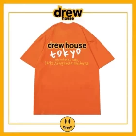 Drew House Bear Letter Short Sleeve T-Shirt Men Cotton Loose Style 19
