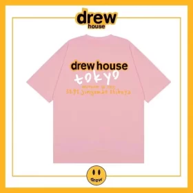 Drew House Bear Letter Short Sleeve T Shirt Men Cotton Loose Style 3
