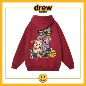 Drew House Hoodie Fleece Unisex Oversized Pullover Style 2