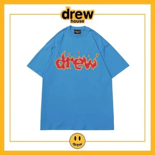 Drew House Letter Short Sleeve T-Shirt Unisex Summer Top Style 11