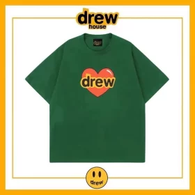 Drew House Print Short Sleeve T-Shirt Unisex Cotton Loose Top Style 24