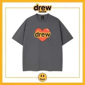Drew House Print Short Sleeve T-Shirt Unisex Cotton Loose Top Style 9