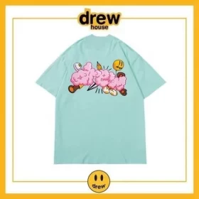 Drew House Short Sleeve T Shirt Cotton Loose Unisex Summer Style 10