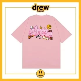 Drew House Short Sleeve T Shirt Cotton Loose Unisex Summer Style 17