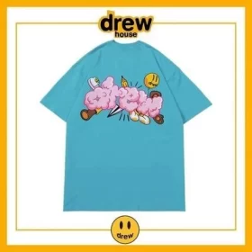 Drew House Short Sleeve T Shirt Cotton Loose Unisex Summer Style 6