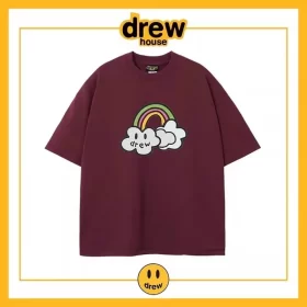 Drew House Short Sleeve T-Shirt Cotton Unisex Loose Summer Style 9