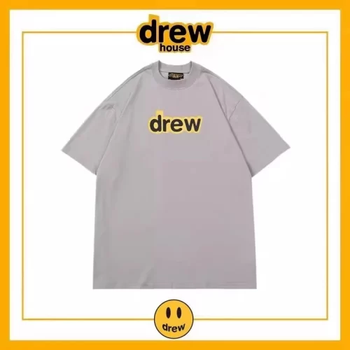 Drew House Short Sleeve T-Shirt Unisex Cotton Loose Base Layer Style 22