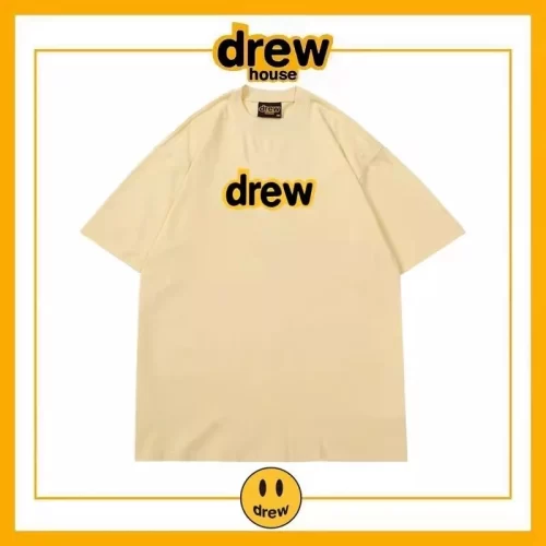 Drew House Short Sleeve T-Shirt Unisex Cotton Loose Base Layer Style 23