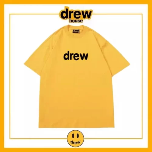 Drew House Short Sleeve T-Shirt Unisex Cotton Loose Base Layer Style 25