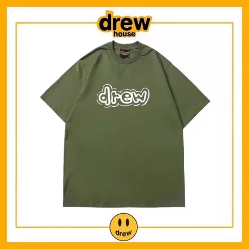 Drew House Short Sleeve T-Shirt Unisex Cotton Loose Tee Style 18