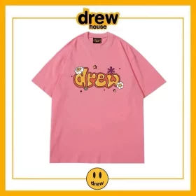 Drew House Short Sleeve T-Shirt Unisex Cotton Summer Top Style 4