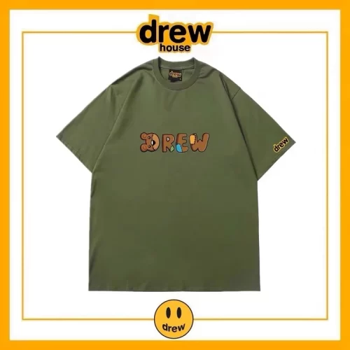 Drew House Simple Letter Short Sleeve T-Shirt Unisex Cotton Summer Style 9
