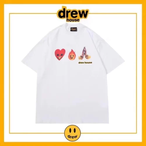 Drew House Summer Short Sleeve T-Shirt Cotton Loose Unisex Top Style 1