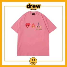 Drew House Summer Short Sleeve T Shirt Cotton Loose Unisex Top Style 18
