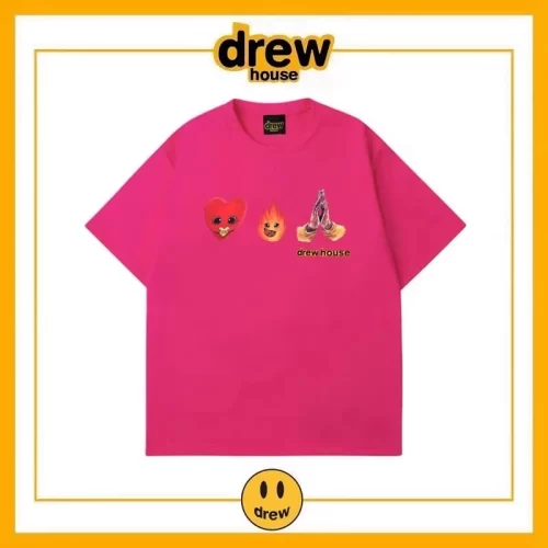 Drew House Summer Short Sleeve T-Shirt Cotton Loose Unisex Top Style 4