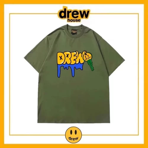 Drew House Summer Short Sleeve T-Shirt Unisex Cotton Top Style 2