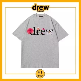 Drew Letter Short Sleeve T-Shirt Unisex Cotton Loose Summer Top Style 5