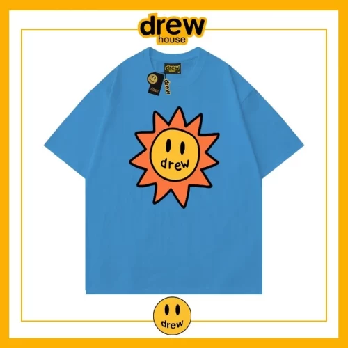 Drew Summer Flame Short Sleeve T-Shirt Unisex Cotton Base Style 10