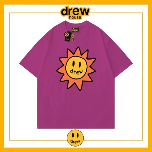 Drew Summer Flame Short Sleeve T-Shirt Unisex Cotton Base Style 13