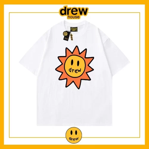 Drew Summer Flame Short Sleeve T-Shirt Unisex Cotton Base Style 15