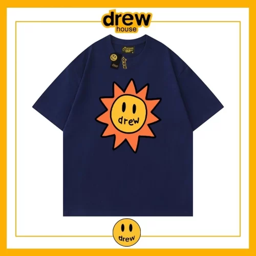 Drew Summer Flame Short Sleeve T-Shirt Unisex Cotton Base Style 17