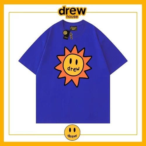 Drew Summer Flame Short Sleeve T-Shirt Unisex Cotton Base Style 18