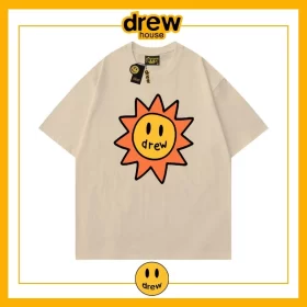 Drew Summer Flame Short Sleeve T Shirt Unisex Cotton Base Style 20