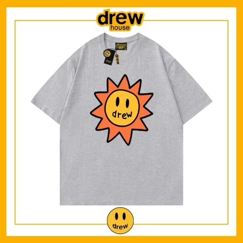 Drew Summer Flame Short Sleeve T-Shirt Unisex Cotton Base Style 21